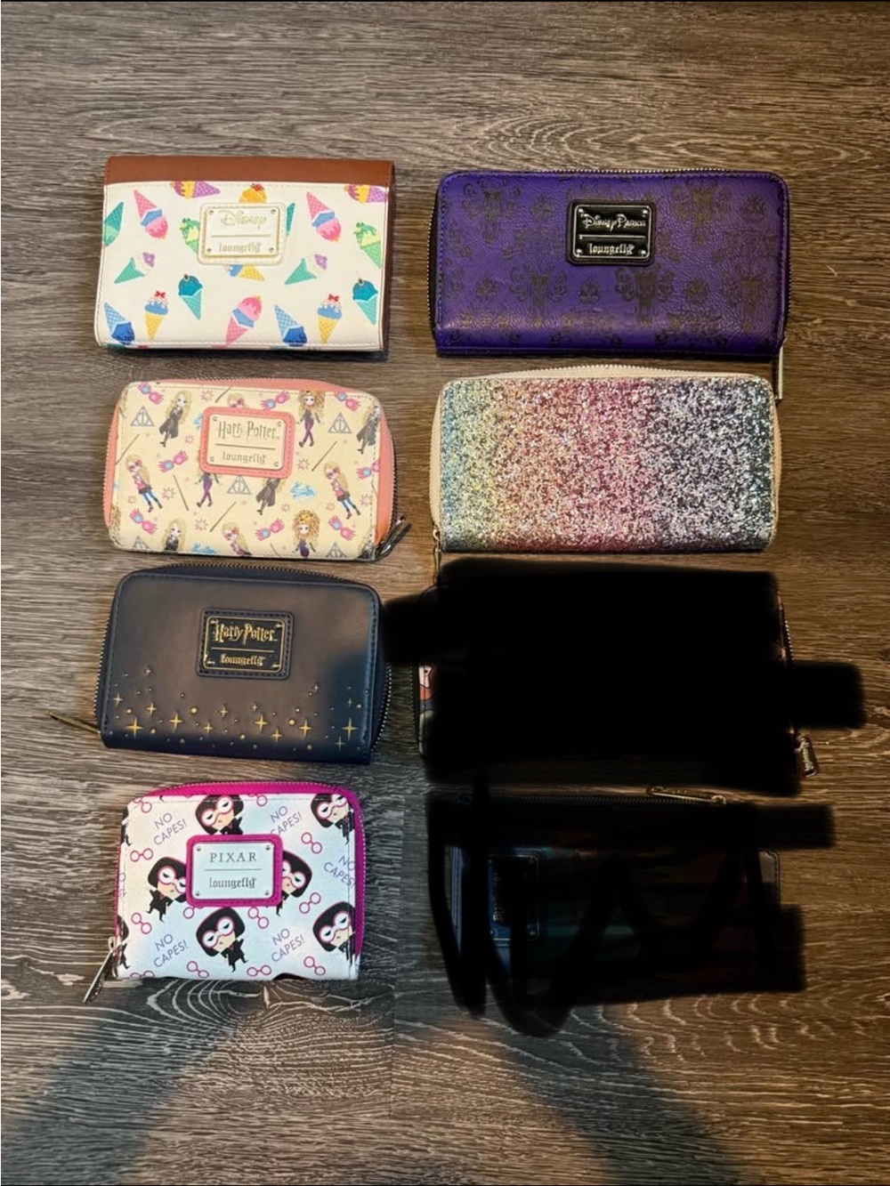Assorted Loungefly Zip Wallets - Disney & Harry Potter